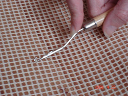 Приёмы вышивания в ковровой технике