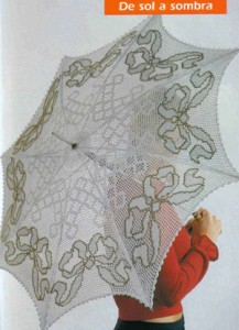 Ажурные зонтики 5 схем бесплатно